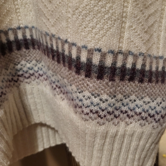 Vintage Robert Bruce Mens Cream Wool Blend Ski Sweater Sz Large Made In The USA - Picture 3 of 7